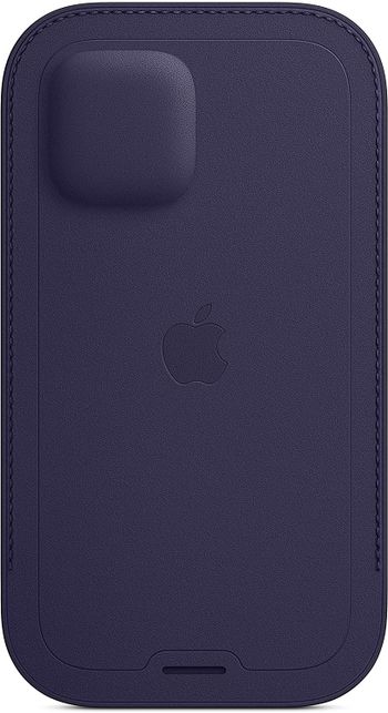 Apple Leather Sleeve with MagSafe (for iPhone 12 mini) - Deep Violet