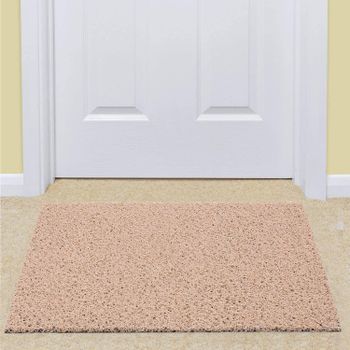 Kuber Industries Rubber 1 Piece Door Mat 16x24'' (Cream)