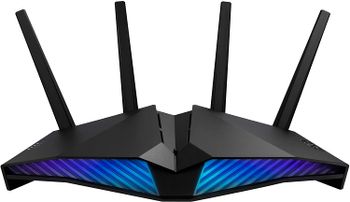 راوتر اسوس واي فاي ثنائي الترددRT-AX82U AX5400 6 للالعاب/WIFI 6 AX5400 Dual band  Gaming Router/Black/One Size