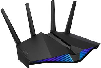 راوتر اسوس واي فاي ثنائي الترددRT-AX82U AX5400 6 للالعاب/WIFI 6 AX5400 Dual band  Gaming Router/Black/One Size