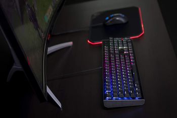 Cooler Master CK552 Gaming Mechanical Keyboard with Gateron Red Switch with RGB Back Lighting - Pure Black, Full