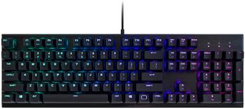 Cooler Master CK552 Gaming Mechanical Keyboard with Gateron Red Switch with RGB Back Lighting - Pure Black, Full