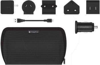 Mophie charge stream global travel kit/Black/1 kit