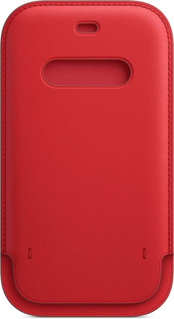 Apple Leather Sleeve with MagSafe (for iPhone 12, 12 Pro) - (PRODUCT) RED