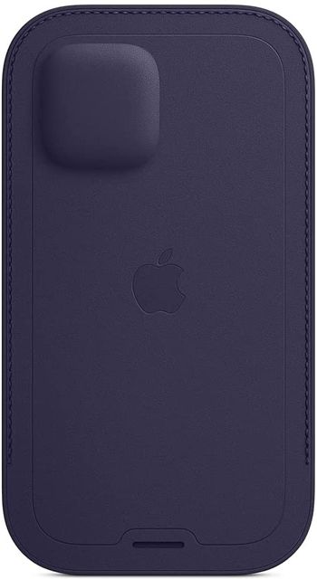 Apple Leather Sleeve with MagSafe (for iPhone 12, 12 Pro) - Baltic Blue