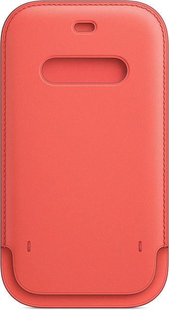 Apple Leather Sleeve with MagSafe (for iPhone 12, 12 Pro) - Saddle Brown Saddle Brown PRODUCT)RED