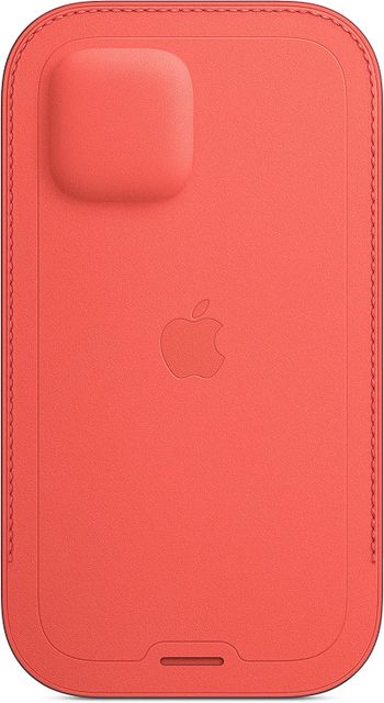 Apple Leather Sleeve with MagSafe (for iPhone 12, 12 Pro) - Pink Citrus