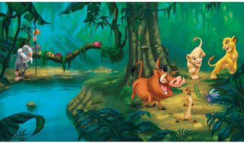 RoomMates JL1222M Lion King Spray and Stick Removable Wall Mural - 10.5 ft. x 6 ft./10.5 ft. x 6 ft/Multicolour