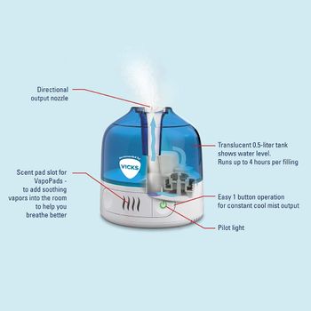 Vicks VUL505E1 Personal Humidifier - White