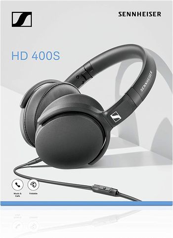 Sennheiser HD 400S Closed Back, Around Ear Headphone with Smart Remote for Calls/Music