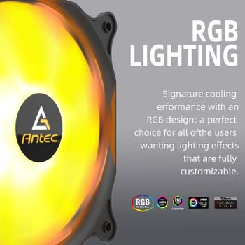 Antec F12 RGB Cabinet Fan (Single Pack) Multi color