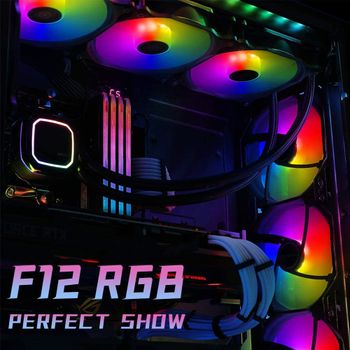 مروحة أنتيك 120 مم، مراوح حافظة RGB ، F12 RGB مفردة