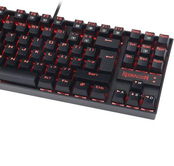 Redragon K552-2 87 Keys 60% Small Tkl Mechanical Gaming Keyboard (Black Red Led Backlit)/Multi color/one size