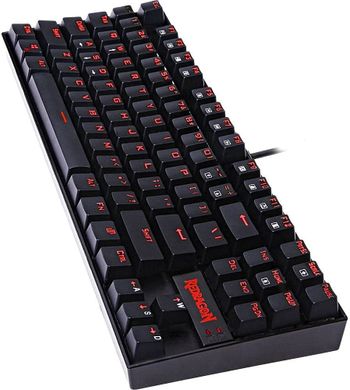 Redragon K552-2 87 Keys 60% Small Tkl Mechanical Gaming Keyboard (Black Red Led Backlit)/Multi color/one size