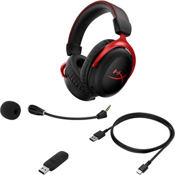 HyperX Cloud II Wireless, Black, HHSC2X-BA-RD/G, Medium /Headsets/Black