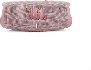 JBL Charge 5 Portable Speaker, Built-In Powerbank, Powerful JBL Pro Sound, Dual Bass Radiators, 20H of Battery, IP67 Waterproof and Dustproof, Wireless Streaming, Dual Connect - Pink, JBLCHARGE5PINK