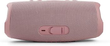 JBL Charge 5 Portable Speaker, Built-In Powerbank, Powerful JBL Pro Sound, Dual Bass Radiators, 20H of Battery, IP67 Waterproof and Dustproof, Wireless Streaming, Dual Connect - Pink, JBLCHARGE5PINK