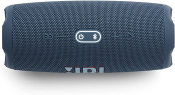 JBL Charge 5 Portable Speaker, Built-In Powerbank, Powerful JBL Pro Sound, Dual Bass Radiators, 20H of Battery, IP67 Waterproof and Dustproof, Wireless Streaming, Dual Connect - Blue, JBLCHARGE5BLU Blue