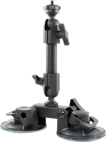 Delkin Devices Fat Gecko Triple Suction Camera Mount , Black