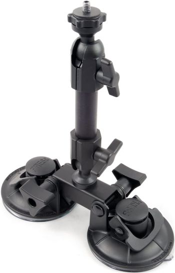 Delkin Devices Fat Gecko Triple Suction Camera Mount , Black