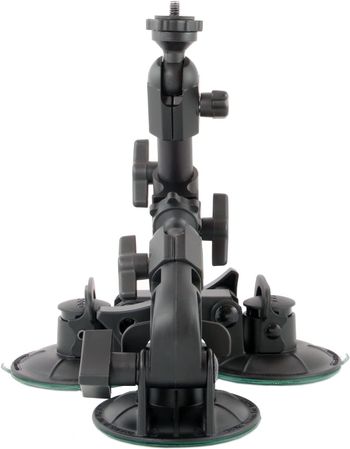 Delkin Devices Fat Gecko Triple Suction Camera Mount , Black