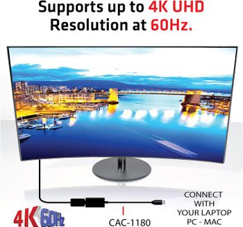 MINI DP 1. 4 ذكر - HDMI 2. 0A M/F 4K 60HZ HDR Supp./Black/One Size