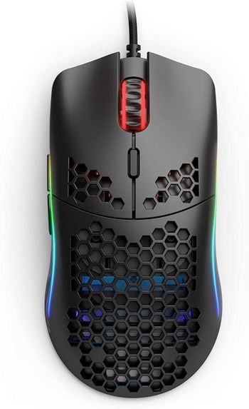 Glorious Model O Wired Gaming Mouse - RGB 67g Lightweight Ergonomic Wired Gaming Mouse - Backlit Honeycomb Shell Design Mice (Matte White)