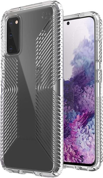 Speck Products Presidio Perfect-Clear Samsung Galaxy S20 Case, Clear/Clear (136315-5085)/One size