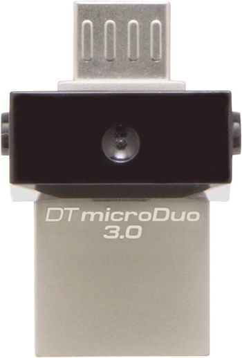 Kingston Digital 64Gb Data Traveler Micro Duo Usb 3.0 Micro Usb Otg (Dtduo3/64Gb) - Black