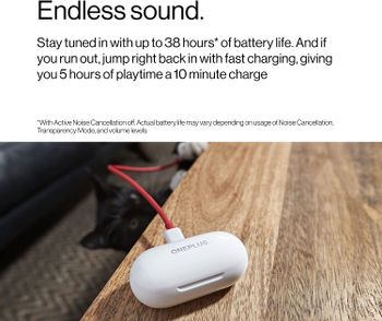 ONEPLUS Buds Z2 True Wireless Earbud Headphones-Touch Control with Charging Case,Active Noise Cancellation,IP55 Waterproof Stereo Earphones, Buds Z2-Pearl White, 5481100084, Z2WHT/Buds Z2-Pearl White