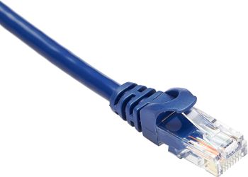 كابل شبكة إيثرنت Snagless RJ45 Cat-6 من  3 أقدام، أزرق، 5 عبوات/ 3 قدم / أزرق