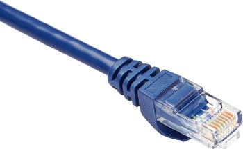 Snagless Rj45 Cat-6 Ethernet Patch Internet Cable - 3-Foot, Blue, 5-Pack/3 Foot/Blue