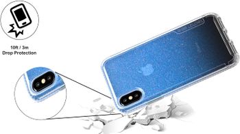 Tech21 Pure Shimmer for iPhone Xs - Blue/iPhone X-XS/Blue