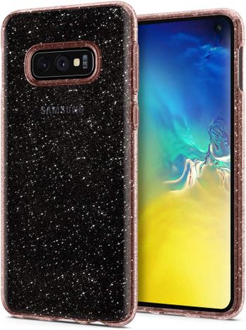 Spigen Liquid Crystal Glitter Designed For Samsung Galaxy S10E Case Rose Quartz