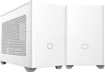 Cooler Master Nr200 White Sff Small Form Factor Mini-Itx Case With Vented Panel, Triple-Slot Gpu, Tool-Free And 360 Degree Accessibility, Without Pci Riser