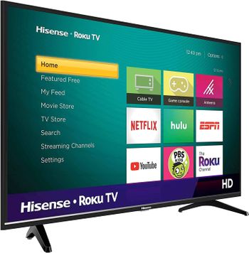 Hisense 32 Inch TV 4K FHD Smart TV, With Dolby Vision HDR, DTS Virtual X, YouTube, Netflix, Freeview Play & Alexa Built-in, Bluetooth & WiFi Black Model 32A4GTUK -N/Black/32 Inch