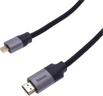 BasEUS Enjoyment Series Minidp Male To 4Khd Male Adapter Cable 2M Dark Gray