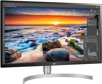 LG 27UL850-W 27 Inch UHD (3840 x 2160) IPS Display with VESA DisplayHDR 400 and USB Type-C Connectivity