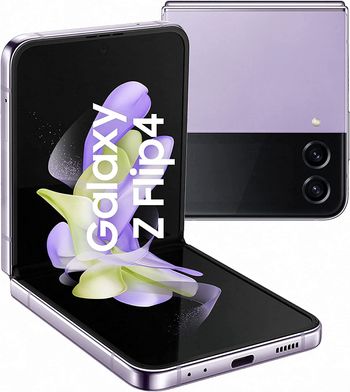 SAMSUNG Galaxy Z Flip4 Smartphone Android Folding Phone Bora Purple, 256 GB