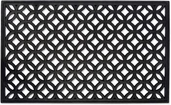 DII Rubber Doormats Collection All Weather, 18x30, Lattice