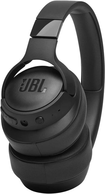 JBL Tune 710BT Wired and Wireless Over-Ear Headphones with Built-In Microphone, Multi-Point Connection and Hands-Free Controls, in Black,  JBLT710BTBLK