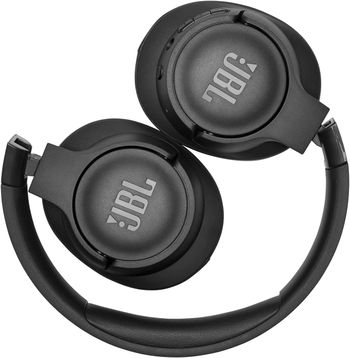 JBL Tune 710BT Wired and Wireless Over-Ear Headphones with Built-In Microphone, Multi-Point Connection and Hands-Free Controls, in Black,  JBLT710BTBLK