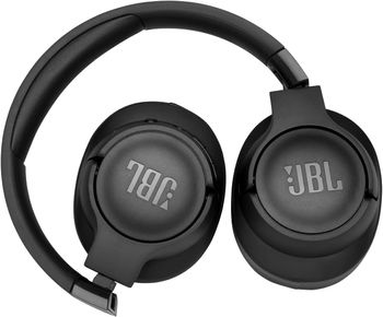 JBL Tune 710BT Wired and Wireless Over-Ear Headphones with Built-In Microphone, Multi-Point Connection and Hands-Free Controls, in Black,  JBLT710BTBLK