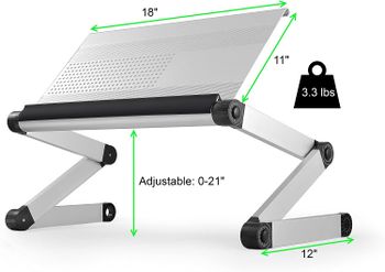 Adjustable Height and Angle Ergonomic Book Holder reading textbook stand for big heavy books studying in bed couch sitting standing at a desk tablet document laptop durable lightweight aluminum,Silver