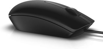 Dell MS116 - Mouse - Optical - 2 Buttons - Wired - USB - Black - Retail - for Inspiron 17R 57XX, 17R 7720, Latitude D630, Optiplex 50XX, 5250, 90XX, XPS One 27XX