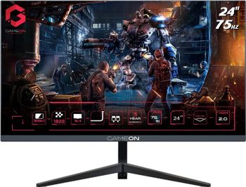 Gameon Go24Fhd75Va 24" Fhd, 75Hz 4Ms Flat Gaming Monitor 778970 Black