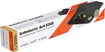 SteelSeries QcK Edge - Cloth Gaming Mouse Pad - stitched edge to prevent wear - optimized for gaming sensors - size M