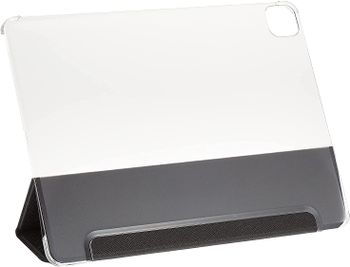 Karl Lagerfeld Pu Saffiano Ikonik Metal Folio Case For Ipad 12.9" - Black, Klfc12Okmk