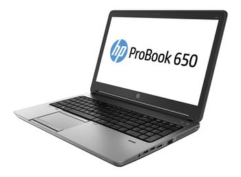 HP ProBook 650 G1 Laptop 15.6 Inch 5th Generation Windows 10 Intel Core i5 Webcam 500GB HDD - 8GB RAM - Black