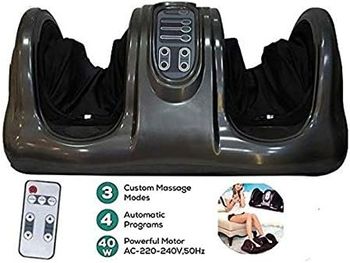 Sterling Foot massager machine for pain relief with kneading function & improving blood circulation Grey Color